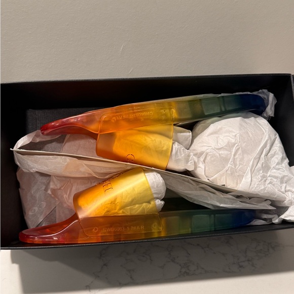 Coach Ulyssa Rainbow Jelly Slide Sandals - Picture 2 of 11